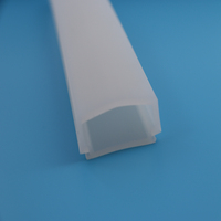 Boîtier en silicone extrudé sur mesure pour néon LED, résistant à la chaleur, diffuseur de lumière flexible, tube de longueur personnalisée, fabricant