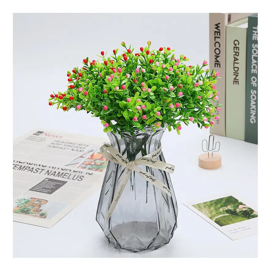 Kunstplastic Planten Bloemen Nep Groene Kleine Ornamenten Voor Huistuindecoratie