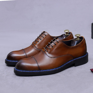 Chaussures habillées pour hommes en gros avec cuir verni brillant et cuir de vachette de qualité supérieure, taille extra large pour hommes - Product Image 6