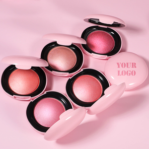 Colorete <span class=keywords><strong>de</strong></span> <span class=keywords><strong>Maquillaje</strong></span> Personalizado para Mejillas Pigmentado Brillante Rosa Vegano Paleta <span class=keywords><strong>de</strong></span> Colorete en Polvo con Logotipo Personalizado Sedoso Vegano - Product Image 2