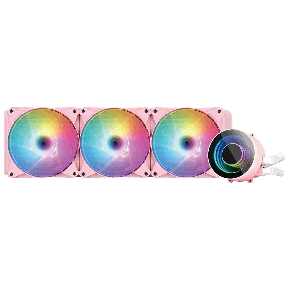 Yüksek verim 360mm radyatör siyah CPU sıvı soğutucu üç AF120 RGB Elite fanlar