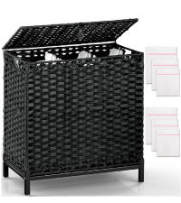 <span class=keywords><strong>Panier</strong></span> <span class=keywords><strong>à</strong></span> <span class=keywords><strong>linge</strong></span> en PP tissé <span class=keywords><strong>à</strong></span> la main 112L avec <span class=keywords><strong>pieds</strong></span> surélevés en métal <span class=keywords><strong>Panier</strong></span> <span class=keywords><strong>à</strong></span> <span class=keywords><strong>linge</strong></span> avec 2 sacs <span class=keywords><strong>à</strong></span> doublure amovibles - Product Image 3