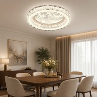 Plafonnier LED décoratif nordique créatif en forme d'halo, motif artistique unique, montage en surface pour maison neuve et appartement
