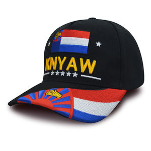 قبعات بيسبول قطنية عالية الجودة مطرزة بالجملة، قبعات فرنسا كنياو، قبعات مخصصة بعلم فرنسي - Product Image 3