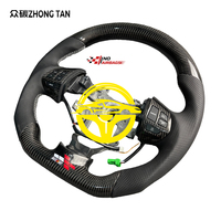 Volant sport en cuir à 3 branches en fibre de carbone pour Mitsubishi Outlander