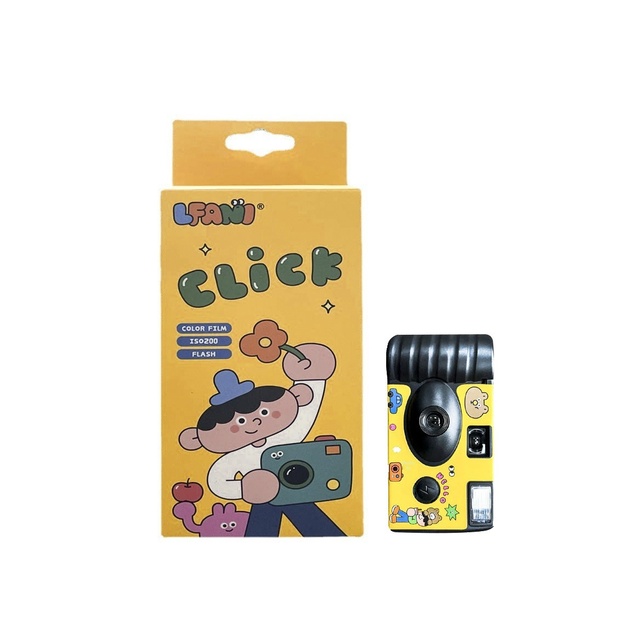 New Disposable Sports Film Camera OEM Customized Printing Color Film Camera with Flashlight for Children