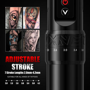 เครื่องสักไร้สาย XNET F1 2400mAh มอเตอร์ไร้แกน 2.0-4.2 มม. ปรับระดับความลึกได้ 7 ระดับ สำหรับงานศิลปะบนร่างกาย - Product Image 2