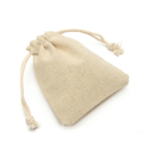 Reusable Foldable Washable Soft Cotton Fabric <b>Drawstring</b> Bags with Polyester Lining for Travel Shoes & Accessories Storage - Product Image 2