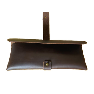 <span class=keywords><strong>Astuccio</strong></span> Vintage in Vera Pelle di Vacchetta per <span class=keywords><strong>Uomo</strong></span>, Portapenne per Scuola e Ufficio con Chiusura a Fibbia e Cinturino - Product Image 3