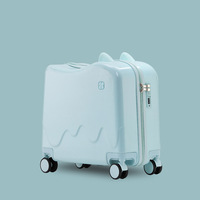 Portable Ride Children Trolley Cases avec oreilles 18 pouces Personnalisé pour les fabricants de voyages Bagages pour enfants