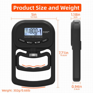 Có thể điều chỉnh <span class=keywords><strong>Tester</strong></span> tay Grip lực kế tập thể dục Exerciser Grip sức mạnh huấn luyện viên - Product Image 4