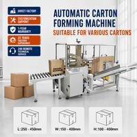 Machine à former des boîtes en carton avec scellage par ruban adhésif pour le déballage des cartons ondulés