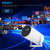 Projecteur portable HY300 Pro Android, meilleur projecteur, Wifi natif, 720P Full HD natif, BT5.4 pour projecteur de cinéma maison