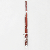 FBN-300 Bassoon Maple Canggih dengan Finishing Mahoni, Nada Ganda C D, 2 Bocals untuk Pertunjukan Rekital Band Angin