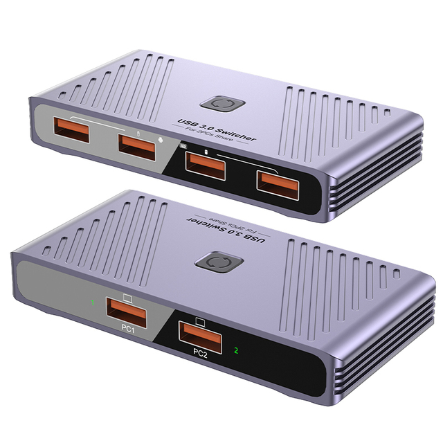High Speed USB3.0 2 in 4 Out Switch Splitter Printer Sharer Two Computers Share Keyboard and Mouse Switch in Stock