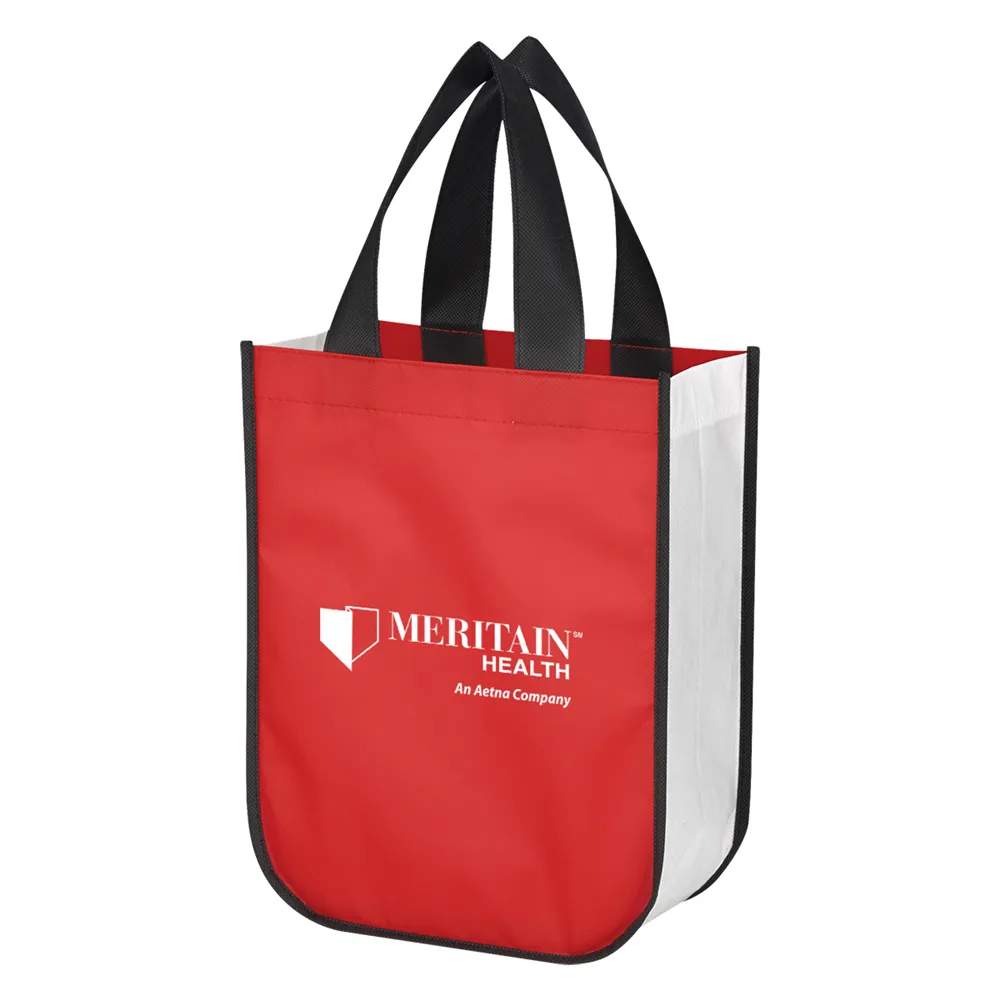 Promotional Reusable Convention 80gsm Round Corner Lulu Style Non-Woven Shopper Tote Bag