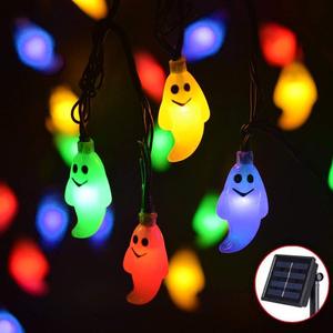 Guirnalda de Luces Solares de 6.5m con 30 LED para Halloween, Impermeable, con Diseño de Fantasmas, para Decoración de Jardín, Patio y Festivales - Product Image 3