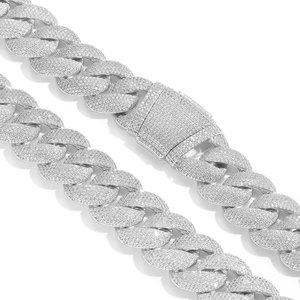 <span class=keywords><strong>Collana</strong></span> da <span class=keywords><strong>Uomo</strong></span> Hip-hop Trendy con Catena Cubana da 22mm Placcata <span class=keywords><strong>Oro</strong></span> e Zirconi Incastonati in Rame - Vendita all'Ingrosso - Product Image 5