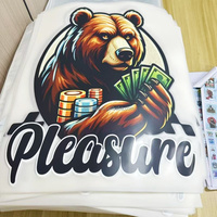 Autocollants personnalisés pour t-shirt Impression par transfert de chaleur avec presse à chaud Autocollants pour étiquettes en film vinyle à impression offset en plastique