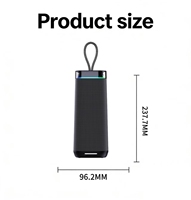 Haut-parleur sans fil portable étanche IPX-6 avec lumières RGB colorées, son stéréo Super Bass, 3000 mAh pour V5.4 30-60W, 5.4 FM