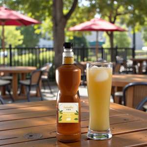 HACCP certified Fantastea jasmine green <b>tea</b> <b>flavored</b> bubble <b>tea</b> syrup for ice cream topping - Product Image 1