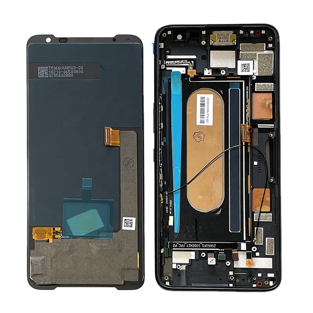Original Amoled Display for Asus Rog 3 Complete with Frame ZS661KS Mobile Phone LCD Screen for Asus Rog Phone 3 Screen