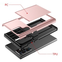 Étui de téléphone pour Samsung S26 Ultra S25 S24 avec fente pour cartes, support de cartes, coque de téléphone portable pour Samsung Galaxy A17 A37 A57 A16 A36 A56 A18