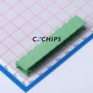 DB2EV-7.62-9P-GN Plug-in Terminal Block Through hole,P=7.62mm Connector Board-to-Board / Socket - Open 1x9P 7.62mm Green - Product Image 1