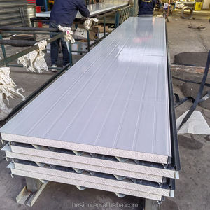 Besino Qingdao Panel sándwich de Pu de 50mm Panel sándwich de Pu de techo de <span class=keywords><strong>aislamiento</strong></span> de alta calidad Panel sándwich ignífugo para construcción - Product Image 2