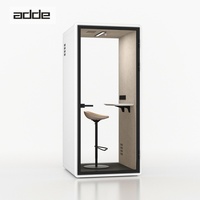 Cabine de réunion acoustique modulaire minimaliste, portable, insonorisée, à faible bruit, pour bureau, cabine téléphonique