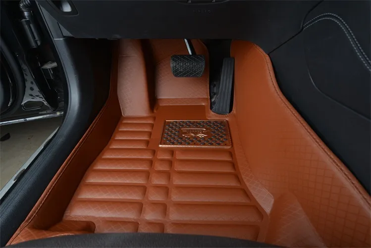 Hot sale Universal washable hot-pressed 5D car floor mat luxury leather 3D car mat waterproof car accessories 2024