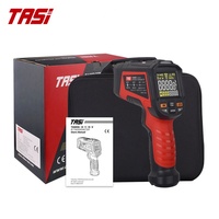 Thermomètre infrarouge numérique TASI TA603C -32°C à 1680°C, mesure haute température sans contact, écran couleur VA, plastique, IP64