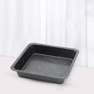 D-Type Carbon Steel Non-Stick Square Baking Pan Black Sprinkle Oven Safe For Cake <b>Cookie</b> Bread Baking <b>Tools</b> - Product Image 2