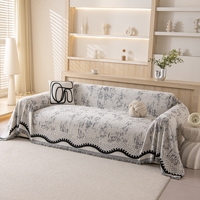 Vielseitiger Vollflächiger Moderner Blumen-Jacquard Sofabezug mit Rutschfester Rückseite Waschbar Maßgefertigt für Ledercouches Täglicher Gebrauch