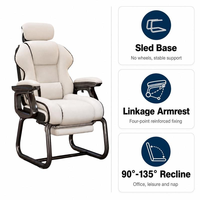 Chaise de Gaming Ergonomique Inclinable pour Salle d'Esports, Chaise d'Ordinateur Pivotante Réglable en Tissu Rembourré pour Intérieur, Bureau à Domicile, Personnalisable OEM