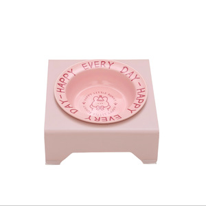 Comedero Elevado Cuadrado de Cerámica para Gatos, Plato Antideslizante con Soporte para Cachorros, Tazón para Comida y Agua con Protección para el Cuello - Product Image 5