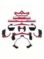 Poignées magnétiques réglables multifonctionnelles personnalisées (8 ensembles) pour machine à triceps, accessoires de tirage dorsal, poignées de tirage arrière, appareil d'exercice des bras