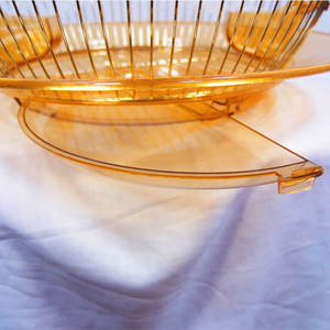 Nieuwe Stijl Fancy Metalen Vogelkooien Ronde Assemblage Golden Lichtgewicht Parrot Kanarie Vogels Kooi Huis Te Koop - Product Image 5