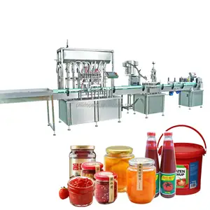 Máquina automática de llenado de pasta de pimienta, salsa, cacahuete, mantequilla, kétchup, Cosméticos de miel, loción, botellas de crema