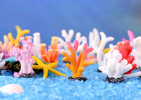 Coral artificiel en résine de couleur pour aquarium, vente en gros