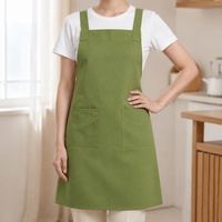 Tablier d'artiste réglable en polyester Oxford imperméable, style nordique, pour jardinage et pâtisserie