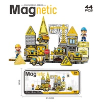 Tuiles magnétiques pour tout-petits 3,75 cm, mini boîte en métal, blocs magnétiques portables, jouet éducatif d'ingénierie pour enfants, garçons, filles, cadeau préscolaire