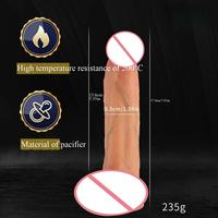 Venta al por Mayor de Consoladores de Silicona Realistas de Gran Tamaño y Ultra Largos, Imitación de Pene Real y Falso, Masturbador de Inserción Manual