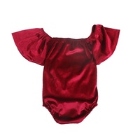 Combinaison sans manches pour bébé nouveau-né Santa Baby, vêtements de Noël en velours, barboteuses pour nourrissons
