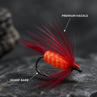 Lot de 12 leurres à mouche, leurre imitation papillon, appât pour poisson, appât pour insectes, leurre à mouche pour pêche en surface, équipement de pêche