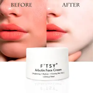 High Quality Whitening Arbutin Face Cream With Vitamin C Hyaluronic Acid Even Skin Tone Skincare Moisturizer OEM