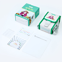 Ohuhu-jeu de marqueurs originaux de 24 couleurs, deux pointes, brosse et ciseau
