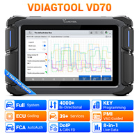 VDIAGTOOL VD70 2026 Nouveau Scanner de Diagnostic Automobile 7 Pouces Machine de Diagnostic Complet du Système AI Workshop 12 V 2 Ans