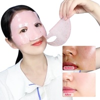 Masque Visage Rose en Tissu à l'ADN de Saumon, PDRN, Centella, Vitamine C et Collagène – Hydratation, Raffermissement du Teint, Effet Peau de Verre – Guangdong
