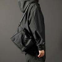 Sac bandoulière décontracté pour homme, double usage, avec logo personnalisé OEM ODM, sangle détachable, pour le travail quotidien, les courses et les sorties du week-end